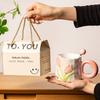 Abschlussgeschenk für Lehrer und Mittelschüler Geschenk Wasserbecher für Frauen mit hohem Aussehen Praktischer Becher Keramiktasse Souvenir