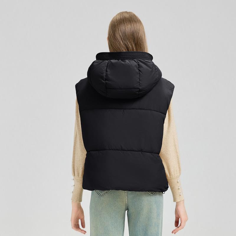 Dames Warm Vest in Effen Kleur voor Herfst en Winter