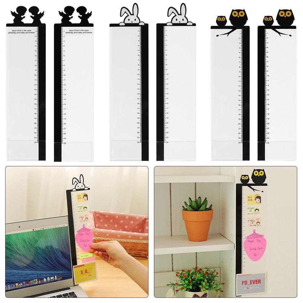 Side Panel Writing Record Remind Memo Pad Label Sticker Desktop Plastic Holder Message Memo Board