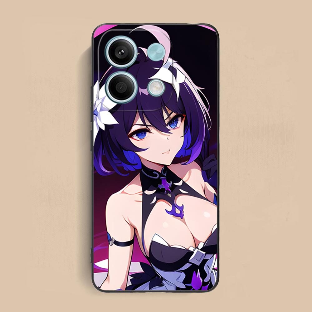 HSR Seele Matte TPU Mobile Phone Case for Xiaomi Redmi Note 14 13 12 11 S Pro Plus 4G 5G Colorful Printing Cover