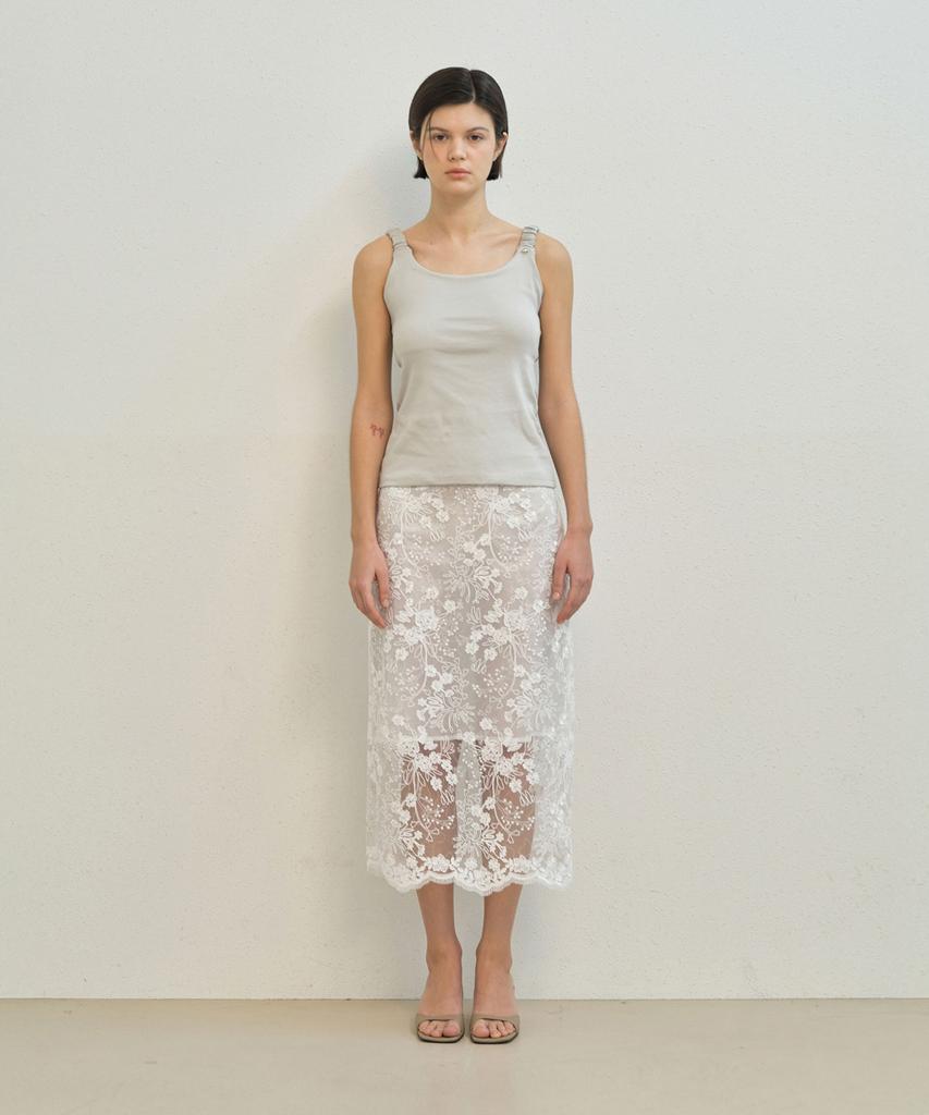 Meibeoyu Cookie Wrinkle Sleeveless T-Shirt _ Gray