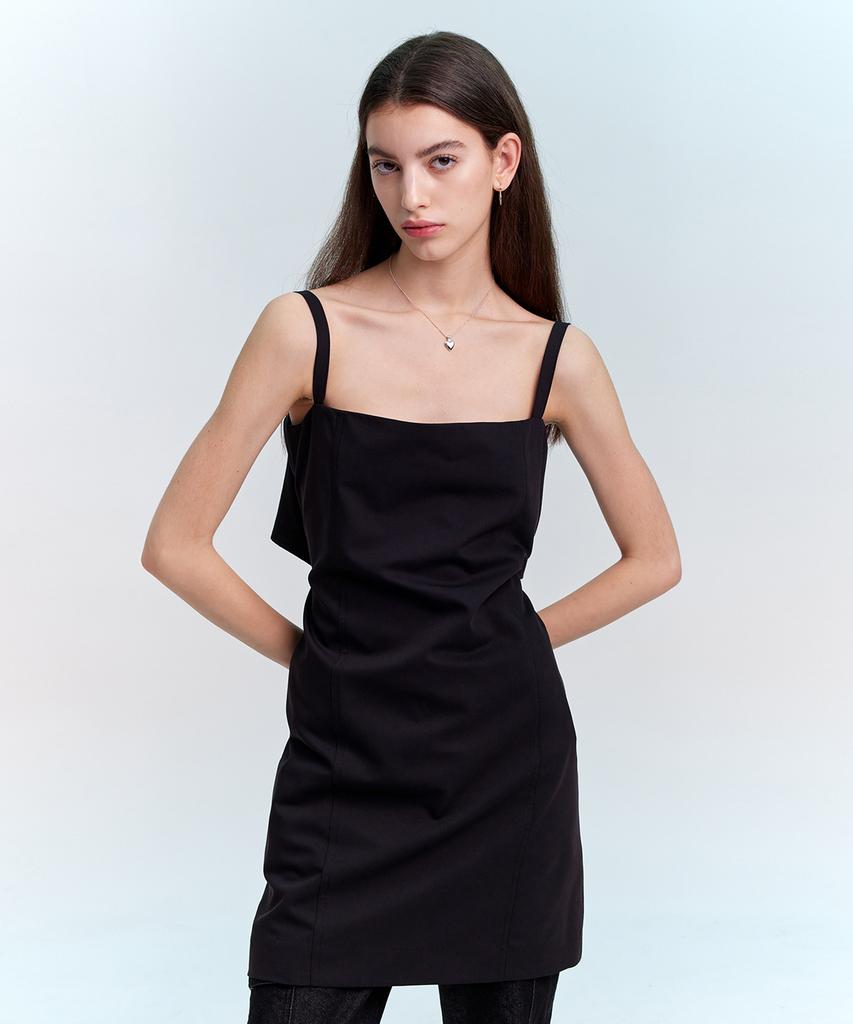 Heo Back Point Top Dress_Black