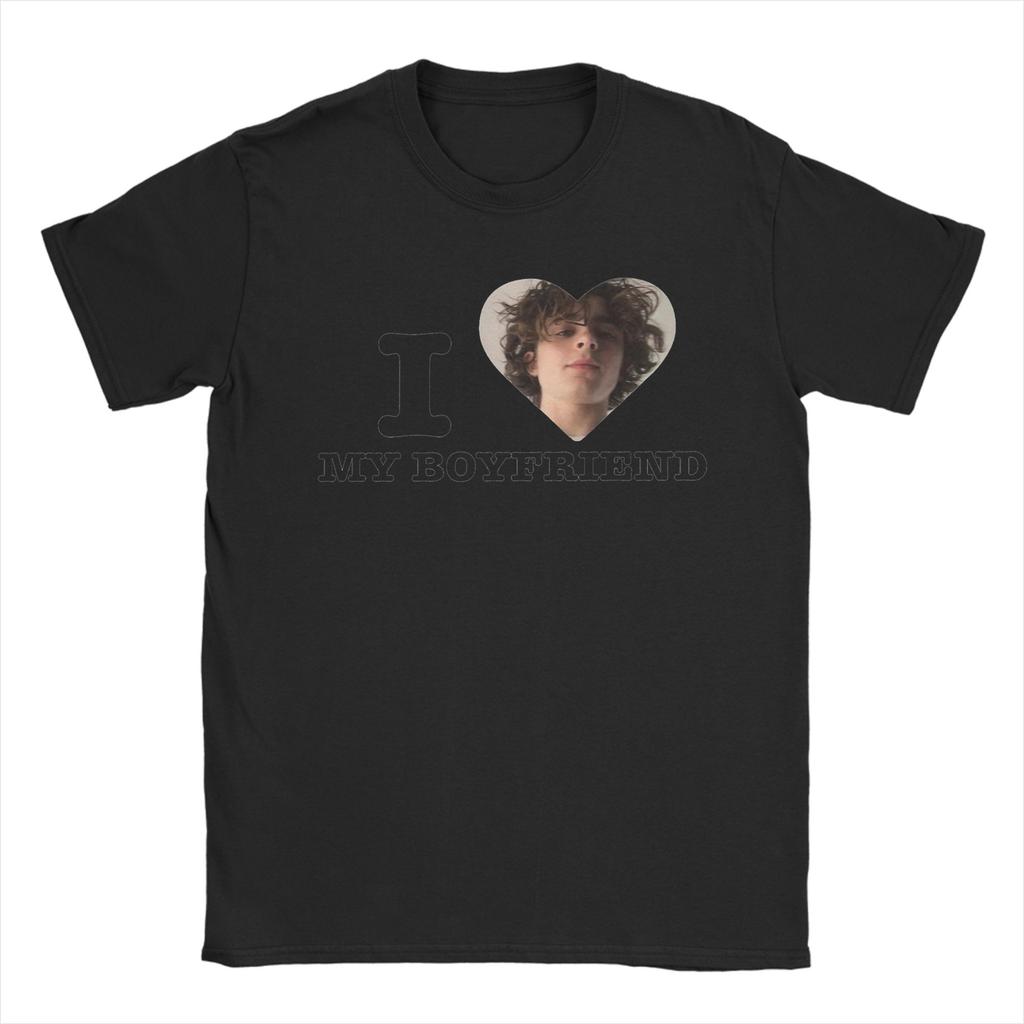 Timothee Chalamet I LOVE MY BOYFRIEND TShirt Summer Cotton T Shirts For Unisex Short Sleeve Streetwear Tees