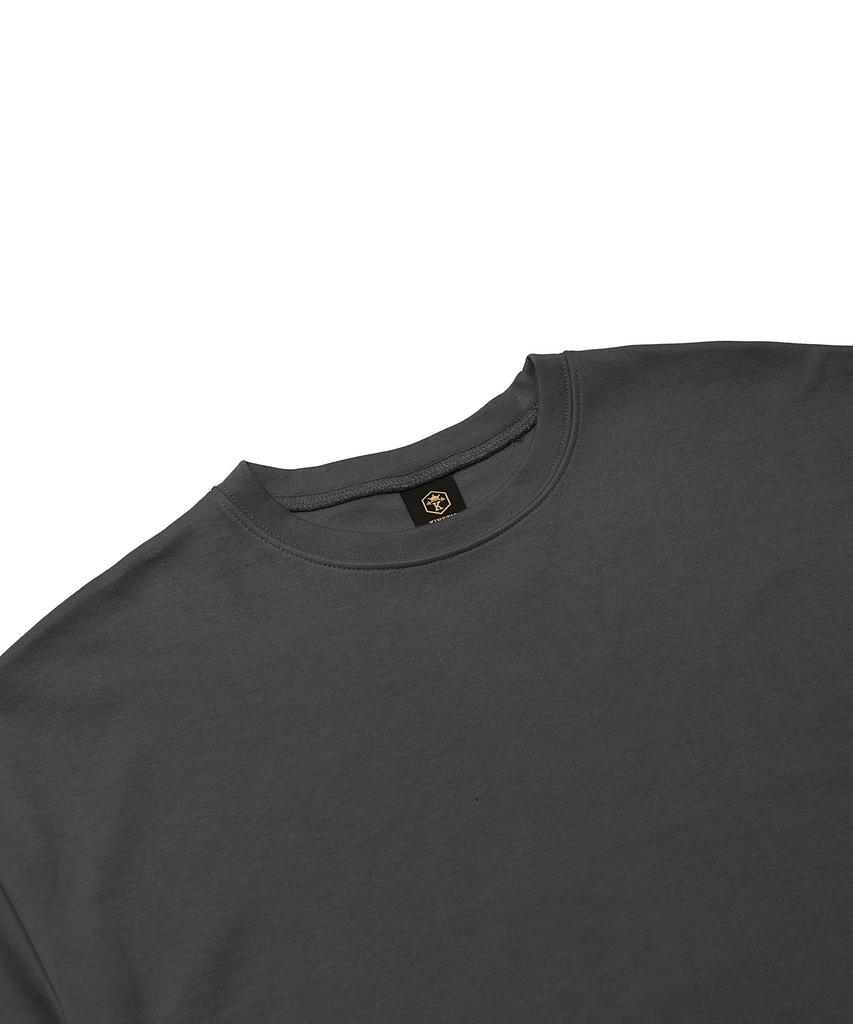 Kinetigpipeul Basic Oversized T-Shirt_Charcoal