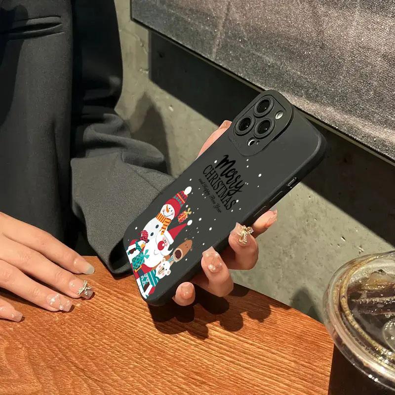 Christmas Pattern TPU Phone Case For  Redmi Note 13 12 11 Pro Plus 5G 12S 11S 11 10S Redmi 13C 12 4G Silicone Soft Cover