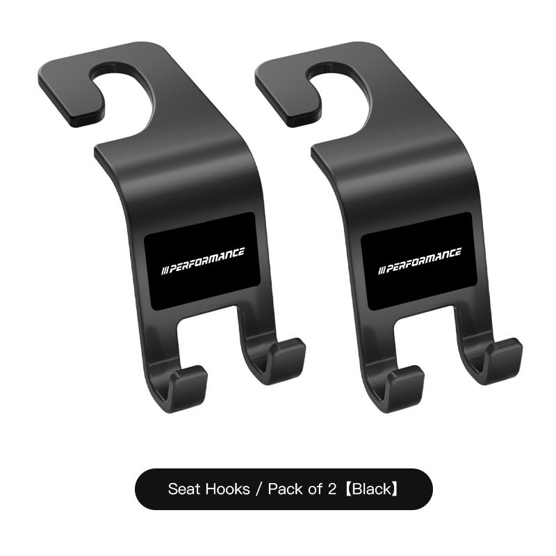 BEKV7 2Pcs Car Seat Back Hooks Storage Car Headrest Organizer Hanger for BMW E92 X1 X2 Performance F30 F40 F10 E91 X5 X6 E30 E28 X3 E9