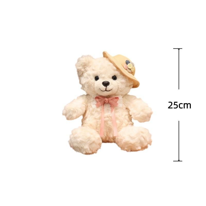 Ours Peluches Habillage Ours Poupée Remplie 25cm Jouets Kawaii Loisirs Collection Adorable Décoration Intérieure Poupées Cadeaux d'Anniversaire Enfants