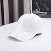 Breathable Floral Baseball Cap Rhinestone Decoration Adjustable Flower Baseball Hat Sun Protection Elegant Hat Summer Wear