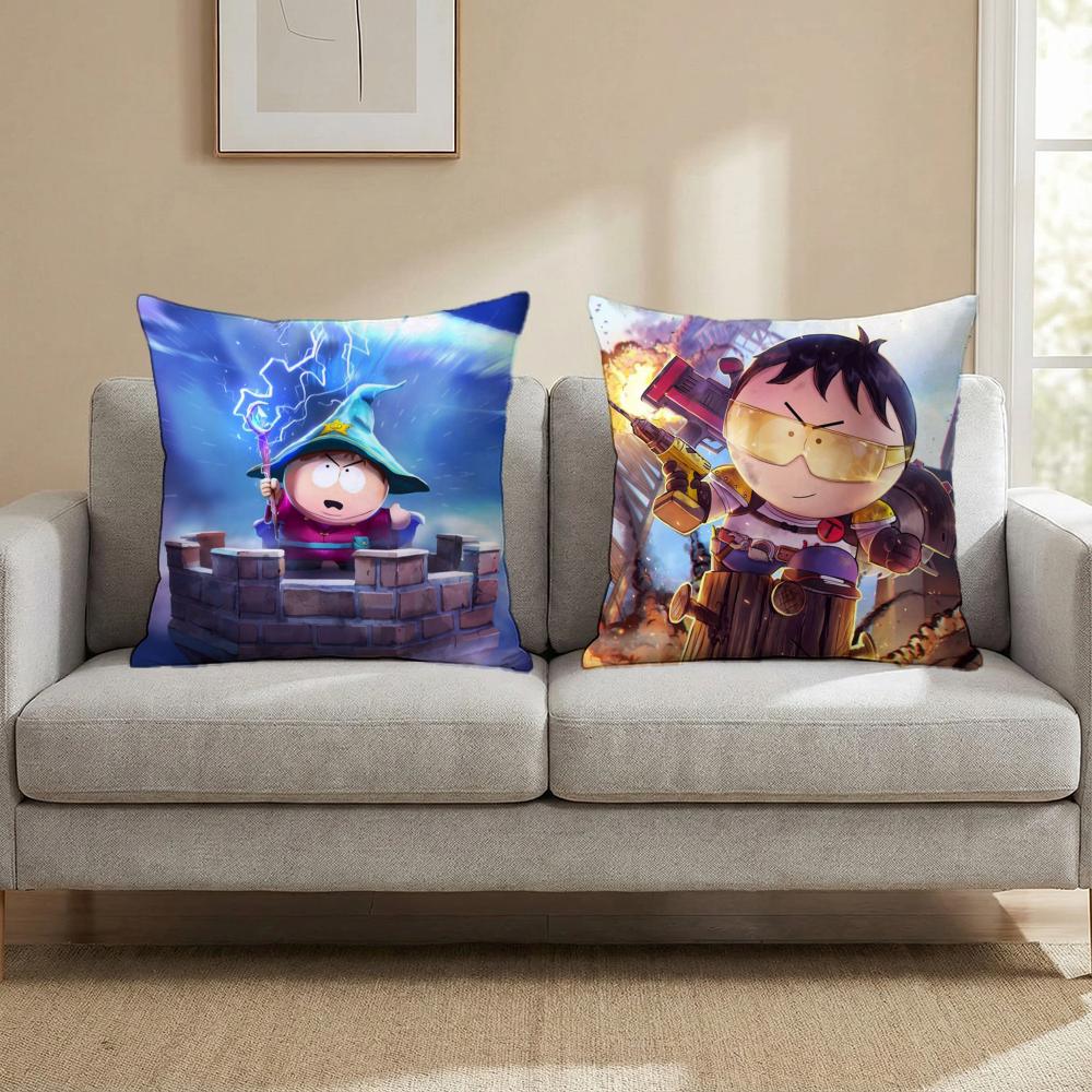 animeS sSouth p-Park Cushion Cover Multi-Scene Pillow Cover for Home & Car - Reversible, Soft & Durable for Daily Use