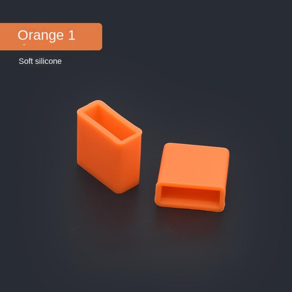 Solid Color USB Male Dust Cover Silicone Plug Cap Cover USB Male Protector Lid
