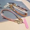 Mode Hochwertiges Damen Leder Handgelenkband Handy Lanyard Langlebige Tragbare Anhängerkette Telefon Anti-Verlust Riemen Lanyard