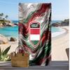 Toalla de Playa Estampada de Fútbol de Hungría Secado Rápido Súper Absorbente Suave Toalla de Baño para Nadar Playa Viaje Ventilador Souvenir Regalo