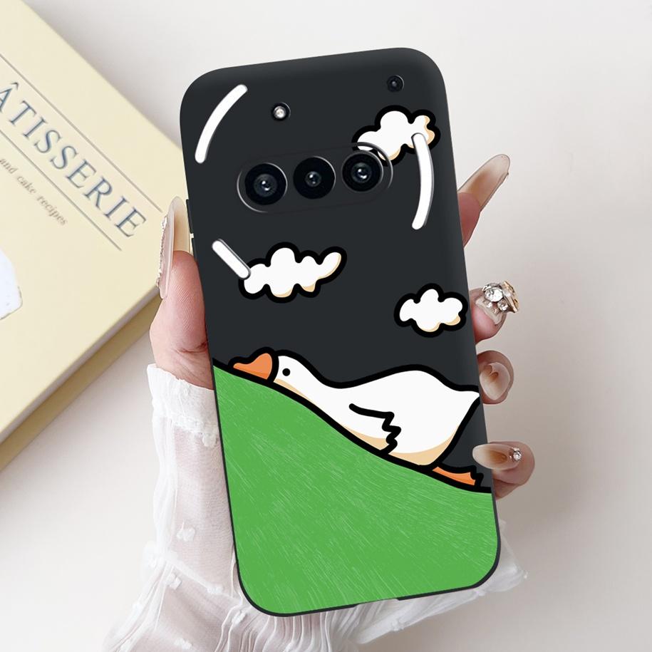 For Nothing Phone 3A A059 Case Cute Cartoon Panda Astronaut Soft Silicone Matte Black Cover For Nothing Phone3a Pro A059P Fundas