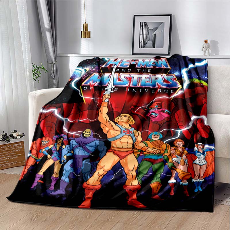 The Masters Heman And Of The Universe Pattern Soft Throw Blanket Lightweight Flannel Blankets Home Decor For Couch Bedding