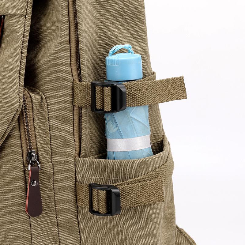 15.6 Inch Canvas Computer Bag Backpack Men's Backpack Large Capacity Student Travel Bag CLE