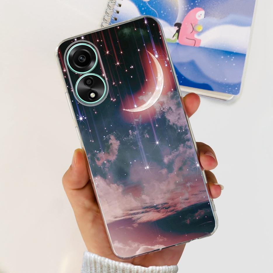 For Oppo A78 4G Case CPH2565 Stylish Painted Cover Soft Silicone Phone Case For Oppo A78 A 78 OppoA78 5G Back Cover Fundas Coque