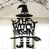 Halloween Hexen Türdeko aus Papiermaterial für Spukhaus- und Partydekorationen