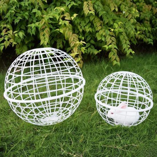 Ball Shaped Movable Chicken House Rollable Poultry Enclosure Round Hutch Plastic Chicken Coop Safety Cage To Prevent Dog Bites