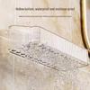 No-Drill Wall-Mounted Bathroom Shelf for Toiletries and Cosmetics