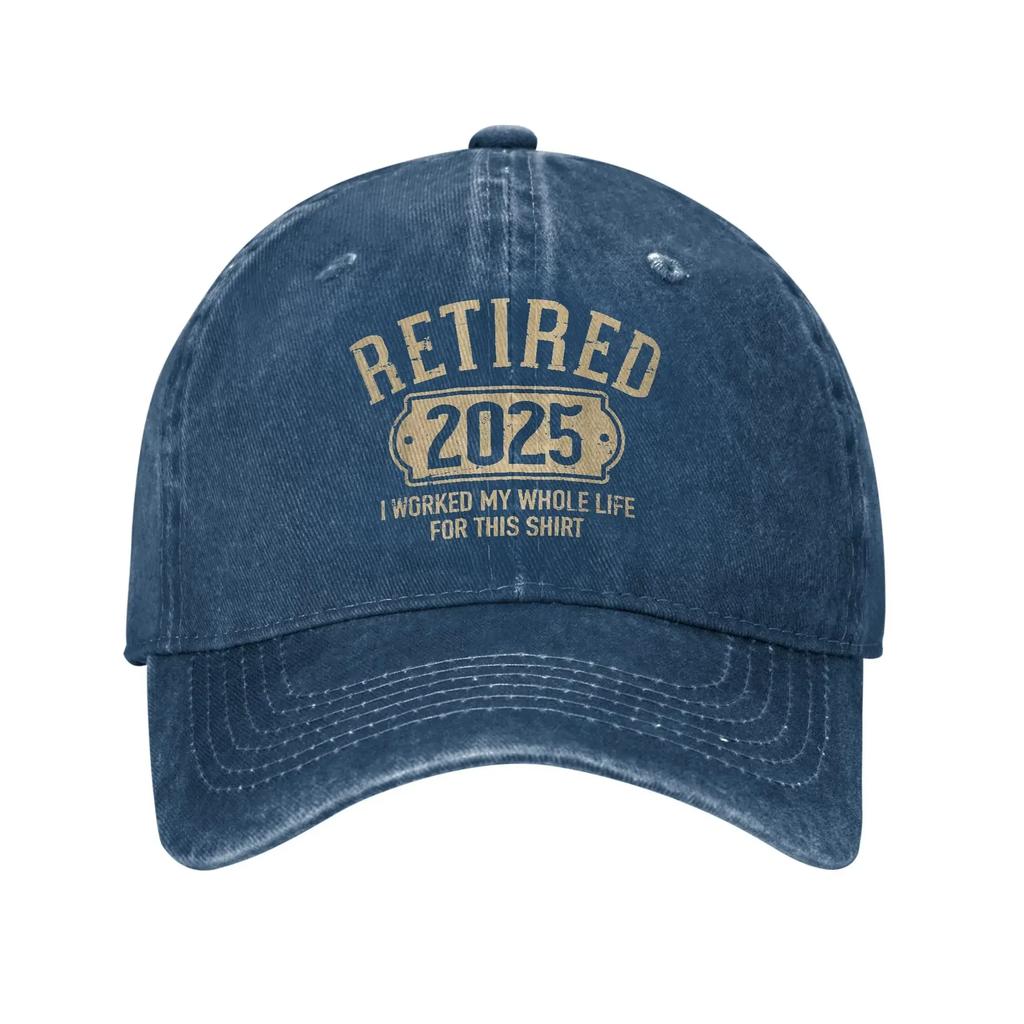 Rentner  Rentner Unisex hat sein ganzes Leben dafür gearbeitet Baseballkappe Sonne Angeln Großhandel Gewaschene Hüte FeUnisex Unisex Snapback Kappe