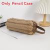 Minimalist Korean Style Stationery Box With Soft Plush Material For Women