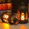 Electronic Candle Light High Brightness Flicker Free Battery-Operated Retro Design Desk Lantern Lamp Decoration