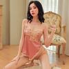 Sexy Inner Silk Pajamas Summer Suspender Pajamas V-neck Sexy Short Skirts Thin Loungewear Temptation Suit