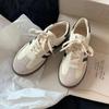 Lässige Matte Board Schuhe in Übergröße Frühling und Herbst Damen Neue Sportliche Vielseitige Retro Einzelne Schuhe Studenten Board Schuhe Damenschuhe