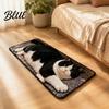 Non-slip Shower Carpet Cute Cat Shape Bathroom Rug 3D Simulation Modeling Soft Imitation Floor Mat Cashmere Absorbent Mat Decorative for Home Decor