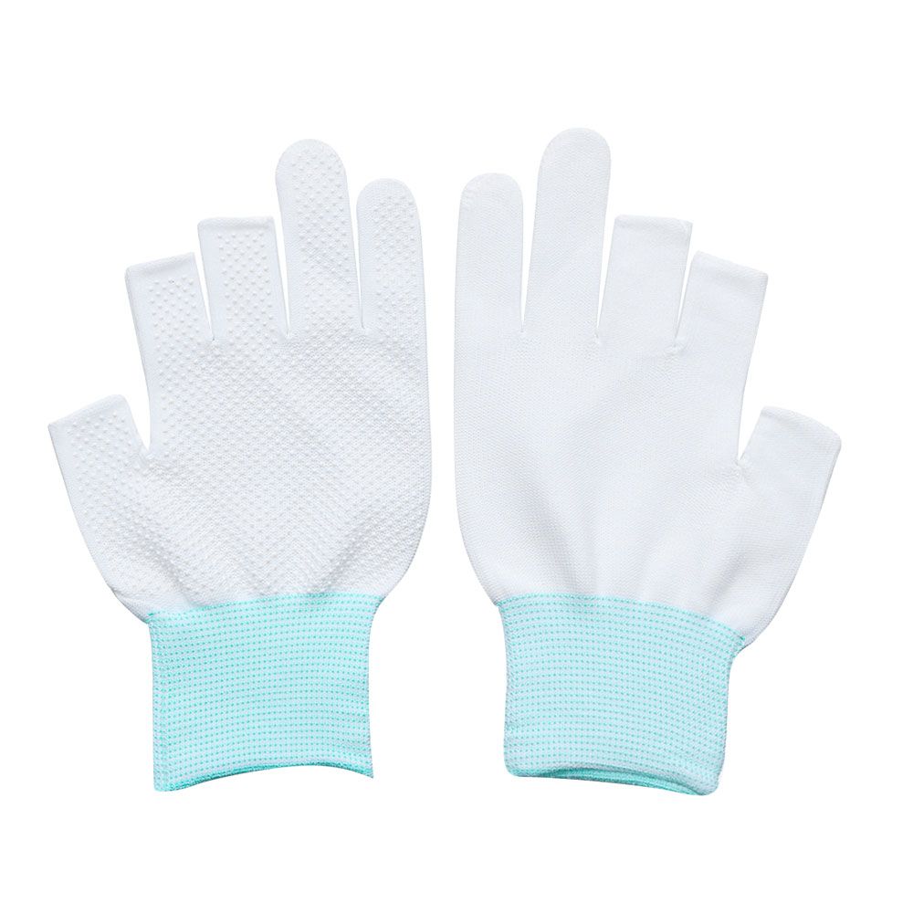 Sunscreen Stretch Driving Mittens Sun Protection Open/Half Fingers Anti-Slip Fishing Gloves