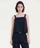 Lugkaeseuteu Mirelle Tuck Detail Sleeveless Top_Navy