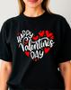 Happy Valentine Day T-Shirt, Love Heart Graphic Celebration Mens Unisex Gift Tee