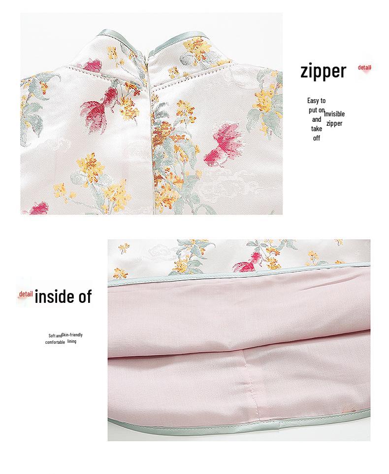 2025 Hanfu Children's Cheongsam: Fairy-Style Spring/Autumn Dress for Girls