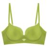 Smooth Underwear Comfortable and Sexy Gathered Bra Anti Sagging Double Breasted Seamless Red Bra
