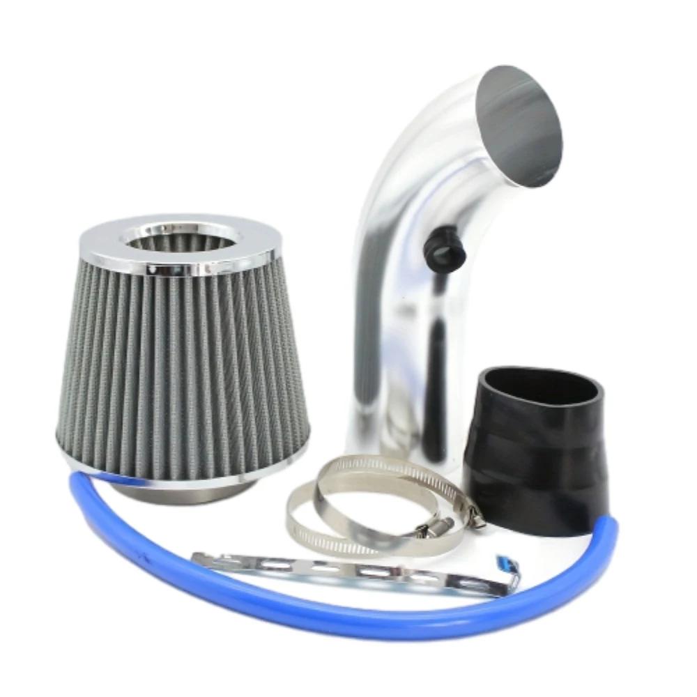76mm Car Refitted Winter Mushroom Head Air Filter Intake Pipe Filter High Flow High Cold Air Filter Aluminum Pipe Kit