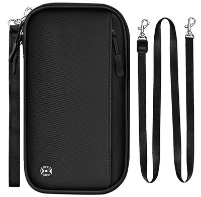 Pablito Passport or Large Security Travel Ticket Study Valuables Storage Case, 3-Way, Neck, Shoulder, Handheld, Anti-Skimming, Capacity, Pouch,