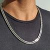 Chunky Miami Cuban Chain Necklaces for Men Women,Silver Golden Color Stainless Steel Metal Chain Collar,Basic Classic Jewelry Gift