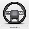 Carbon Fiber Leather Car Steering Wheel Anti-slip Wheel Cover For Porsche Panamera Cayenne Taycan 911 718 Macan Carrera-GT CVH1