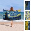 Noite Estrelada Van Gogh Arte Anime Toalha de Praia para Natação Pano de Lavar Macio Absorvente Presentes para Crianças Viagem Acampamento Academia