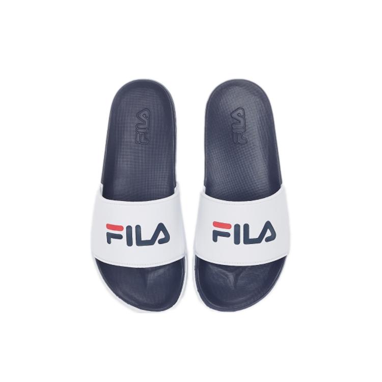 Fila Slicktender Quiet Slide Slippers Unisex White Blue 1SM00564_422