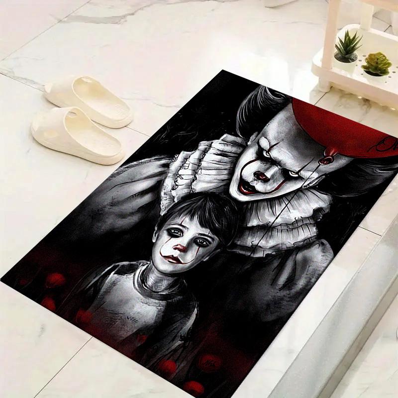 IT Clown Teppich für Wohnzimmer Schlafzimmer Zuhause Sofadekoration, Kinderspiel Rutschfeste Bodenmatte