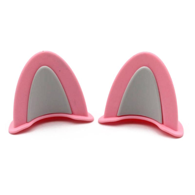 2Pcs Cat Ears Helmet Decoration Motorcycle Electric Stickers Decor Cute Multicolor Motorcycle Helmets Accessories Universal