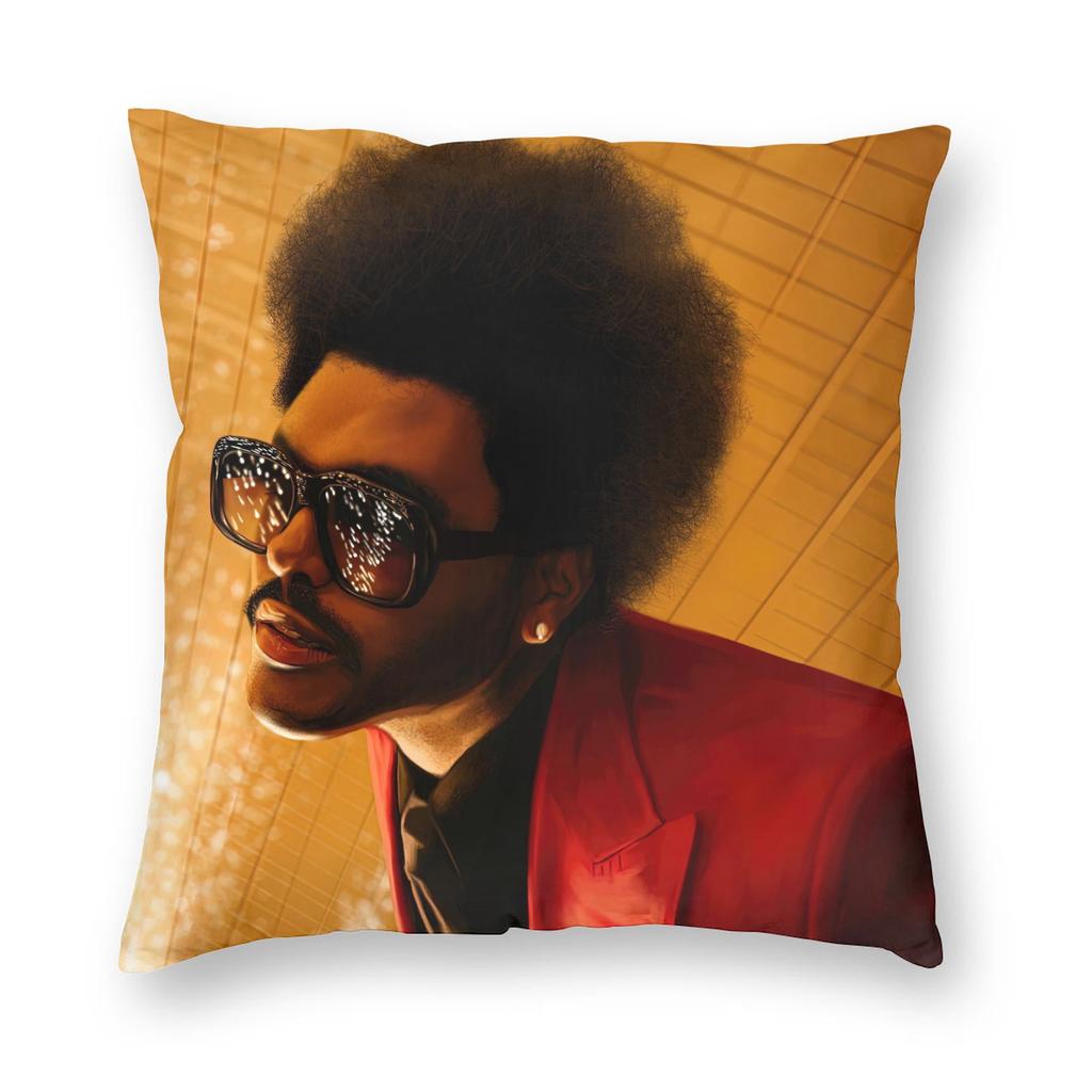 The Weeknd Rapper Singer Pillowcase Soft Fabric Cushion Cover Decor Throw Pillow Case Cover Home Zippered 45X45Cm