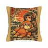 Retro Cute Monkey Punch Ultimately I Have To Be Brave Viral Pillowcases Pillow Case For Sofa Bedroom Home Decor Pillow Cover