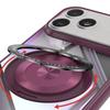 Protective Case - BOOLING - for iPhone 17 Pro - Hybrid with Magnetic Rotating Ring - Red