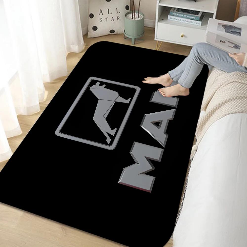 Mann LKW Logo Fußmatte Nordischer Stil Schlafzimmer Wohnzimmer Fußmatte Haus Balkon Rutschfest Alfombra