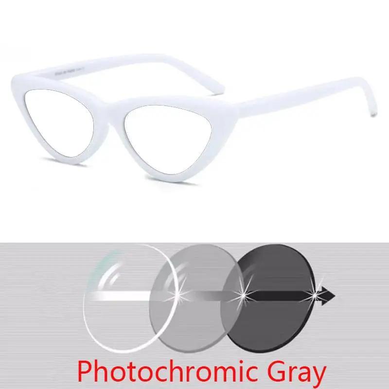 Women Retro Cat Eye Sunglasses Female Myopia Hip-hop Triangle Male Nearsighted Diopter 0 -1 -1.5 -2 -2.5 -3 -4 -5 -6