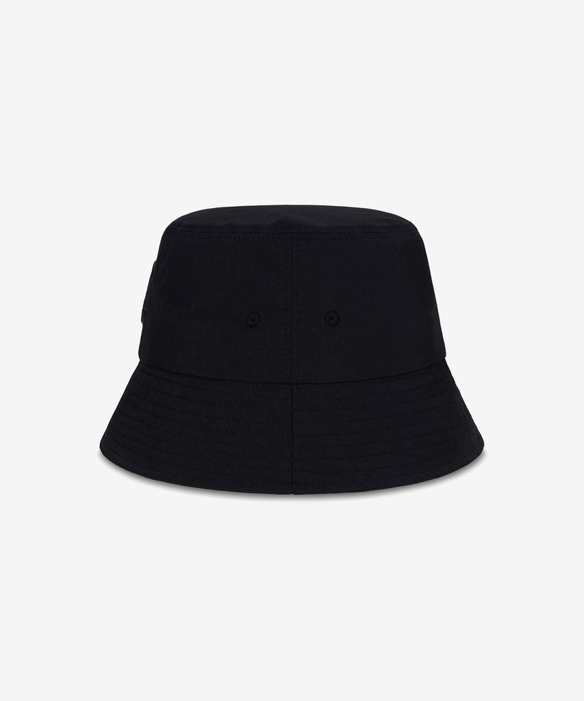 Bajal Va Curved Logo Nylon Bucket Hat Black