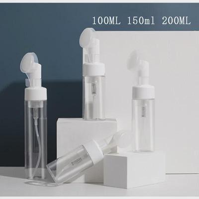 100ML Siliconen Borstel Schuim Reinigingsfles met Massagekop
