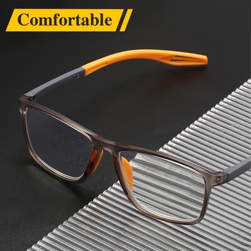 8 pièces Lunettes de lecture rectangulaires simples ultra-valeur, sportives, antidérapantes - Plusieurs paires pour hommes et femmes d'âge moyen et âgés